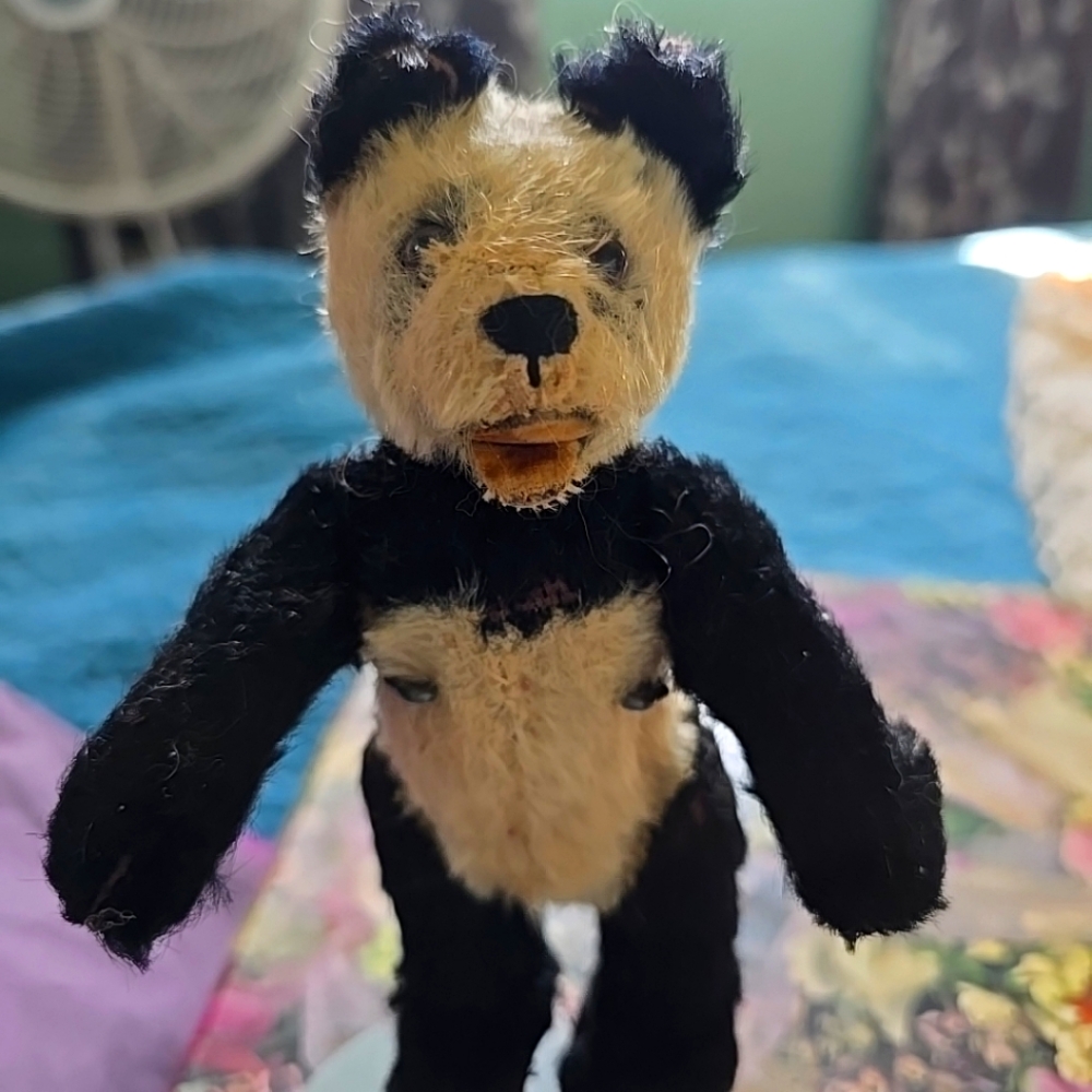 Vintage Steiff Mohair Panda Bear. 1940/50 Rare